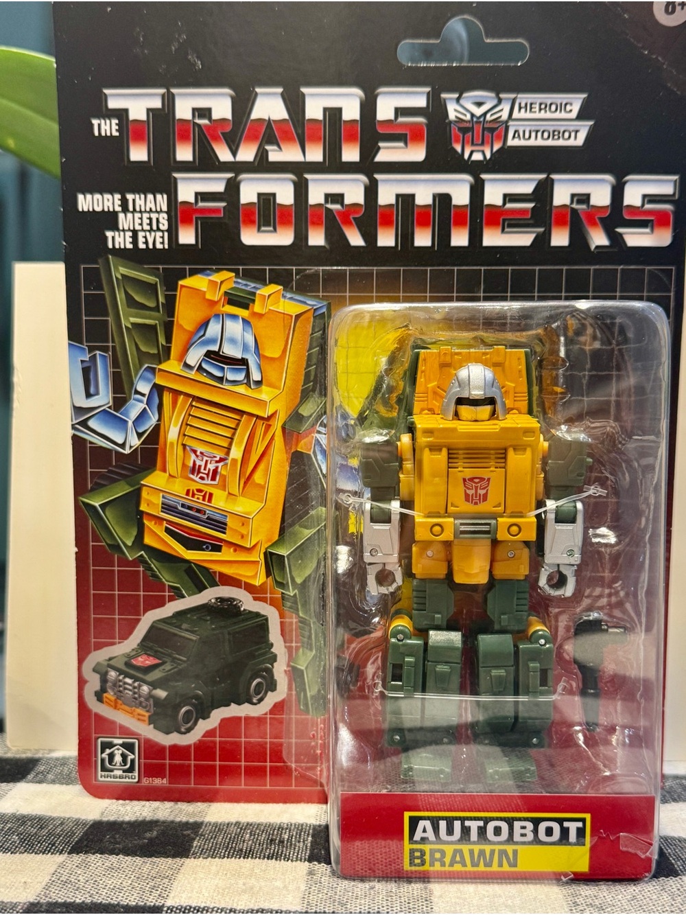 Transformers Autobot Brawn Kids Action Figure - Yellow & Green